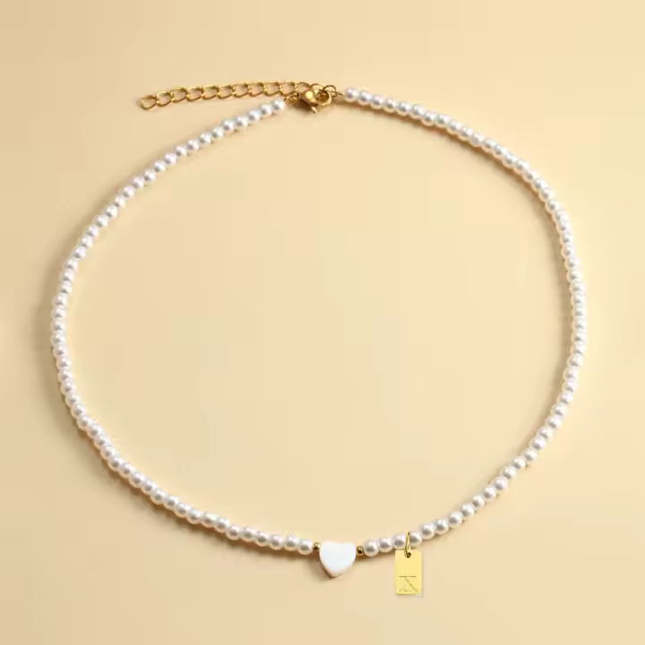 Collar de perlas de imitación para mujer, collar de constelación dorada, joyas de moda, colgantes de circón - 1