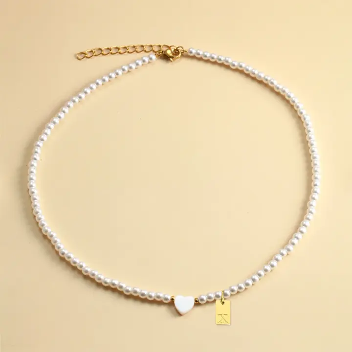 Collar de perlas de imitación para mujer, collar de constelación dorada, joyas de moda, colgantes de circón - 1