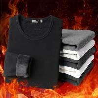 Conjunto de ropa interior para hombre Jersey de suéter de terciopelo con cuello redondo - details 3