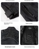 Chaqueta de Moto Transpirable VEMAR Anti-caída, Resistente al Desgaste, Tejido Reflectante con Almohadillas Protectoras CE Cierre de Cremallera Estilo Redondo Tallas S-4XL - details 12