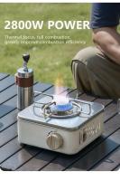 Suministros de acampada, estufa portátil de 2800W, caja de llama de alta potencia, horno, quemador de gas, picnic para acampar al aire libre - details 2