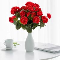 Nuevo Rojo flor de Begonia Artificial 36 Cm DIY flor falsa simulación plantas artificiales adornos de jardín - details 9