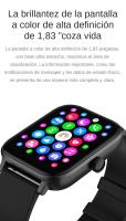 Reloj Inteligente 2024 para Hombres/Mujeres con Llamada Bluetooth y Recordatorio de Mensajes, Reloj de Fitness con Pantalla Táctil HD de 1.83