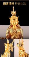Estatua de Buda de aleación de Nepal de imitación de ornamento de loto maestro de maní chapado en oro de Hengjia Buddha de 3 pulgadas - details 4