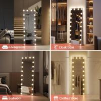 Espejo de pie Cuerpo Entero, 160 × 50 cm Espejos Grandes de Pared, Espejo Pared Cuerpo Entero Rectangular, Espejo tocador de pie, Espejo para Dormitorio, Sala de Estar, Vestuario, Negro - details 14
