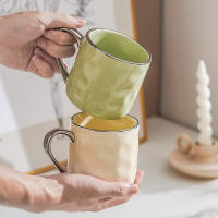 Taza de cerámica de alto valor ins viento desayuno taza Internet celebridad crema viento pareja taza de agua hogar taza simple - details 4