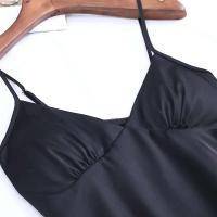 Pijama de seda estampado de dos satén para mujer, albornoz+pijama, conjunto de salón, pijama - details 2