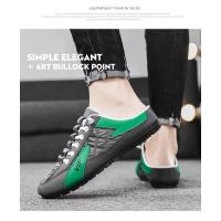2025 Moda Hombres Nuevo Estilo Lat-suela Salvaje De Fondo Plano Verano Sección Delgada Baotou Medias Zapatillas - details 6