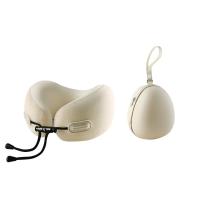 Almohada de viaje ergonómica en forma de U, cojín de cuello con soporte para la cabeza de rebote lento con bolsa de almacenamiento, cojín plegable para el hogar - details 16