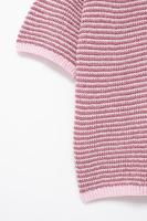 Conjunto de Moda para Mujer OUWU Camisa con Cuello de Raya y Pantalones Cortos Elásticos - details 32