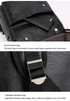 Bolsos retro para hombres, mochilas de cuero impermeables de gran capacidad, moda - details 5