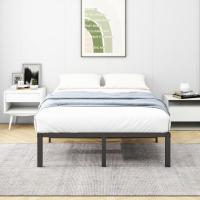 Cama con Plataforma de Metal, Marco de Cama de 140 x 200 cm, Cama de Metal con somier de láminas de Metal, Moderna Cama de Metal para Adultos, niños, Adolescentes, fácil Montaje - details 47