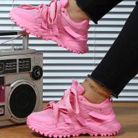 Zapatillas de deporte con plataforma para mujer, zapatos deportivos cómodos, informales, aumento de altura, para caminar, talla 35-44 - details 2