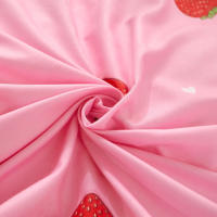 Juego De 3 piezas De Funda Nórdica, Estampado De Fresas Dulces, Ropa De Cama, Funda Nórdica Suave Y Cómoda - details 9
