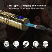 Cortadora de pelo con pantalla LCD para hombre, Afeitadora eléctrica de barba, recortadora de barba recargable por USB, recortadora de barba inalámbrica - details 1