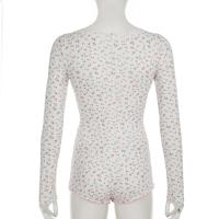 Camisola Floral Miravia Mono Corto de Encaje Primavera/Verano 2024 Pijama Sensual con Mangas Largas para Casa Conjunto de Dormir Sexy Moda Hogar Trendy - details 22