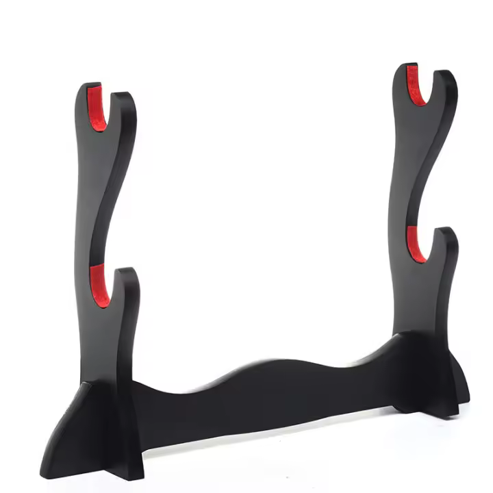 Soporte de Espada Samurai de 2 Niveles Decoración del Hogar con Estilo - 1