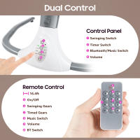 Balancín para bebé, electrónico, mecedora Bluetooth, columpio para con música USB y juguetes para 0-12meses, 3-12kg - details 3