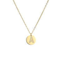 Collar de letras para mujer, cadena de acero inoxidable, pequeño nombre, parpadeante - details 1