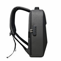 Mochila impermeable de gran capacidad con USB para hombre, bolsa de ordenador de negocios con rayas reflectantes, carcasa dura multifuncional - details 2