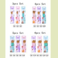 Juego de pinceles para pintar de pelo suave, pinceles de dibujo de acuarela, pintura acrílica al óleo, pincel de nailon profesional, 4/5/6 Uds. - details 1