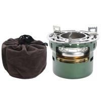Accesorios para equipos de acampada, estufa, quemador de metal compacto, ultraligero y estable, estufa de alcohol portátil - details 0