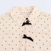 Blusa de Verano para Mujer 2025 con Cuello, Nudos de Mariposa Bordados, Mangas Largas Elegantes. - details 3
