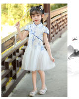 Hanfu para niñas, novedad de verano, falda de princesa nacional, vestido Cheongsam de estilo antiguo de hadas para niños - details 11