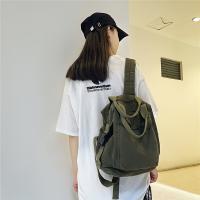 2024 Nueva mochila vintage informal para mujer: mochila plegable de viaje universitaria con cierre de cremallera, correas de hombro fijas y forro de poliéster, mochila negra lavable a máquina para el trabajo, desplazamientos - details 5