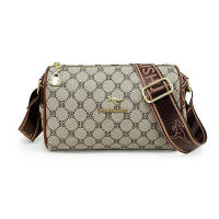Bolso texturizado para mujer 2025bags bolso cuadrado pequeño con correa ancha para el hombro a cuadros retro que combina con todo - details 0