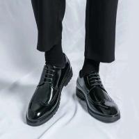 Producto más vendido 2025, zapatos de vestir de oficina de cuero genuino para hombre, estilo clásico italiano de lujo, Oxford - details 12