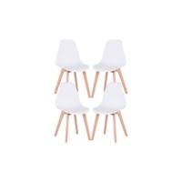 Pack de 6 Sillas de Comedor, Silla de Cocina con Patas de Madera de Haya, Sillas Tapizadas para Comedor, Salón y Cocina(Amarillo-6) - details 10