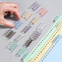 Anillas de encuadernación a presión para cuaderno, anillas de encuadernación divididas, A4, A5, A6, tarjetas de aprendizaje, peines de plástico, 5 anillas de hojas sueltas, 10 piezas - details 1