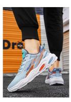 Zapatos De Hombre antideslizantes transpirables De malla De verano De tiro alto con logotipo De marca, Zapatos deportivos informales para correr para Hombre - details 9