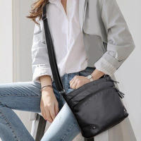 Bolso de Hombro de Cuero PU Suave para Mujer Estilo Retro Bolso Bandolera de Doble Cremallera Gran Capacidad Bolso Diario - details 3