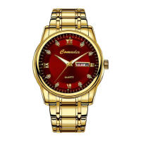 Hombre doble calendario reloj de cuarzo impermeable luminoso negocio - details 10