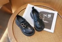 Zapatos de cuero antideslizantes para niñas, mocasines versátiles de fondo suave, estilo coreano, Britishi, otoño, 2024 - details 8