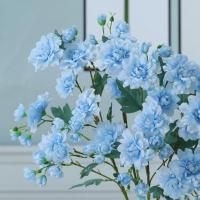 Flor de peonía Artificial de 63cm, rama de flor de peonía de seda elegante de plástico hecha a mano, 5 tenedores, flor falsa, decoración para el hogar y el jardín - details 7