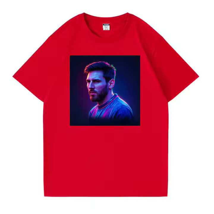 2025 Camiseta para hombre Camiseta negra pura 100% algodón Camisetas Messi blanco última novedad camiseta de fútbol Camiseta de fútbol - 1
