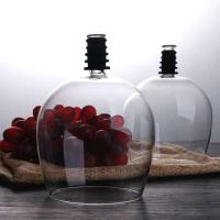 Copa de vino tinto de 1/2 Uds. Para beber directamente de la botella, copa de champán transparente con sello de silicona - details 2