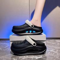 El verano exterior de las mujeres antideslizante aumento de altura de la plataforma de doble uso bolsa zapatillas de la cabeza de las mujeres sandalias de oficina. - details 1