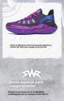 Nuevos zapatos de baloncesto transpirables finos de malla de verano, zapatillas informales ligeras con absorción de impacto y suela suave - details 8