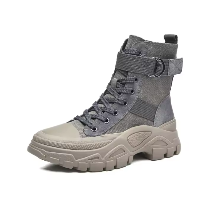 Botas Martin para mujer otoño 2025 nuevas botas de locomotora de celebridades de Internet de tres colores delgadas transpirables guapo tendencia de aumento botas cortas - 1