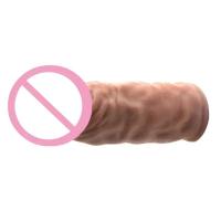 Leten-manga de extensión realista, condones reutilizables de silicona para retrasar el alargador, consolador potenciador, Juguetes sexuales - details 11