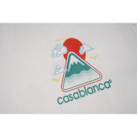 Camiseta deportiva de algodón puro para hombre, cuello redondo, estampado frontal, estilo informal para verano - details 3