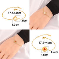 Pulsera Colgante de Piedra Natural de Acero Inoxidable 316L Cadena de Pendiente de Turquesa para Mujeres Regalo de Joyería de Moda - details 1