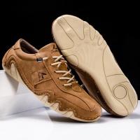 Zapatos informales de cuero hechos a mano para hombre, zapatillas con cordones, mocasines transpirables, suaves, planos, para conducir - details 18