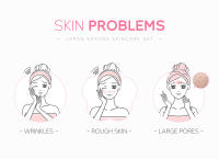 Conjunto de Cuidado de la Piel de Sakura LAIKOU Limpiador Facial, Crema de Ojos, Crema Facial, Sérum, Lótion, Toner para Hidratación y Iluminación - details 6