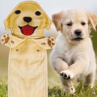 Toallas de mano creativas para perros de dibujos animados, toalla colgante absorbente suave de 60cm, toallas de animales simuladas de secado rápido engrosadas - details 10