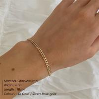 Encanto de cuentas doradas de acero inoxidable, brazaletes retorcidos, dijes, joyas femeninas - details 7
